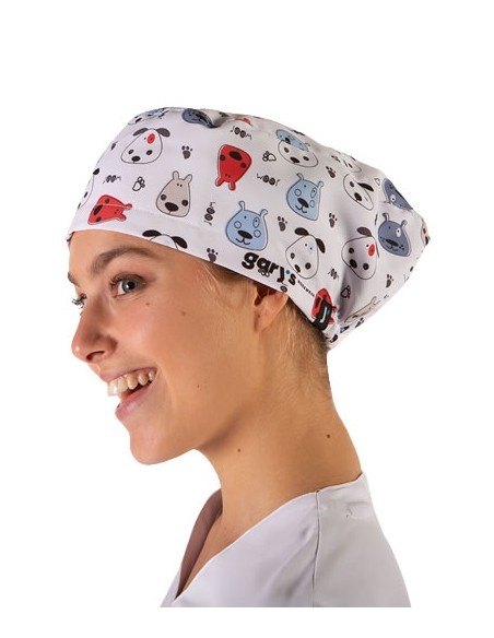 GORRO CIRUJANO MICROFIBRA ESTAMPADO CON ELÁSTICO (UNISEX)