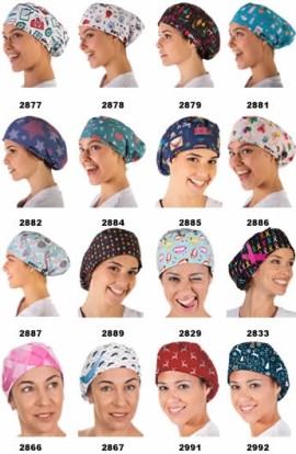 GORRO CIRUJANO MICROFIBRA ESTAMPADO CON ELÁSTICO (UNISEX) 2