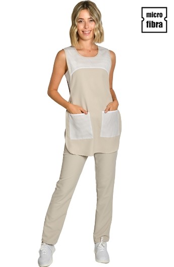 ESTOLA MICROFIBRAS RAYAS BEIGE