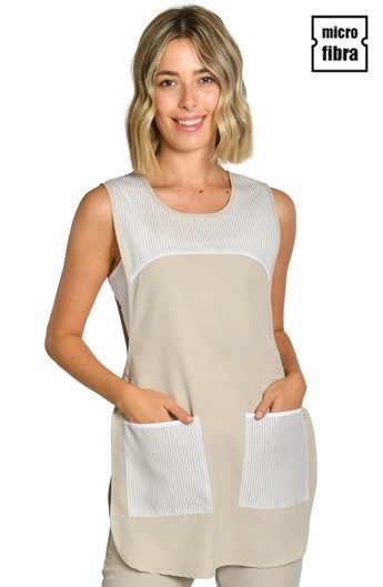 ESTOLA MICROFIBRAS RAYAS BEIGE