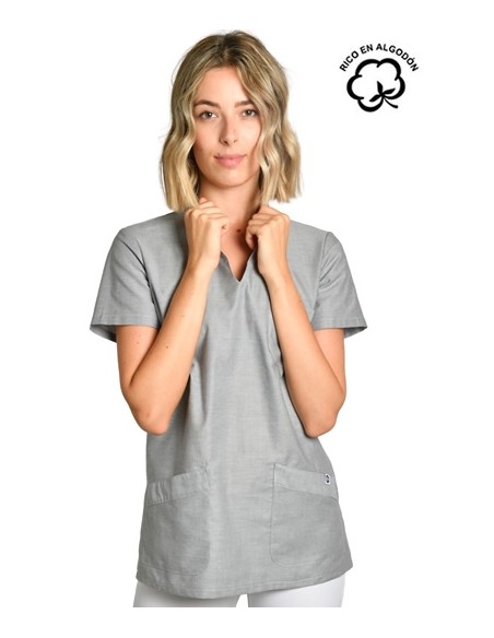 GIACCA COLLO MAO DONNA GRIS