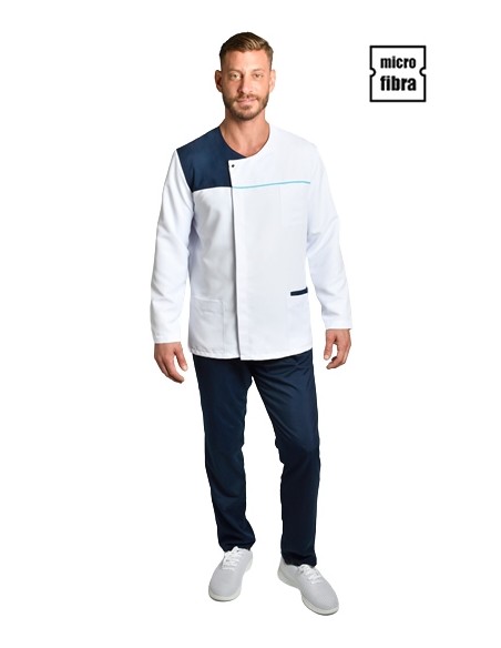 CHAQUETA HOMBRE M/L MICROFIBRA BLANCA