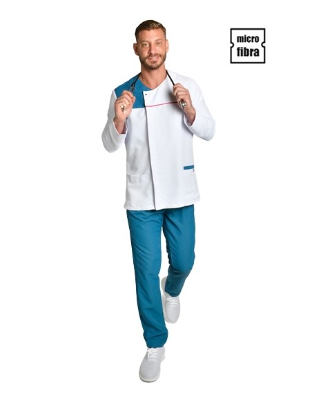 CHAQUETA HOMBRE M/L MICROFIBRA BLANCA