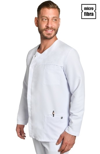 CHAQUETA HOMBRE M/L MICROFIBRA BLANCA