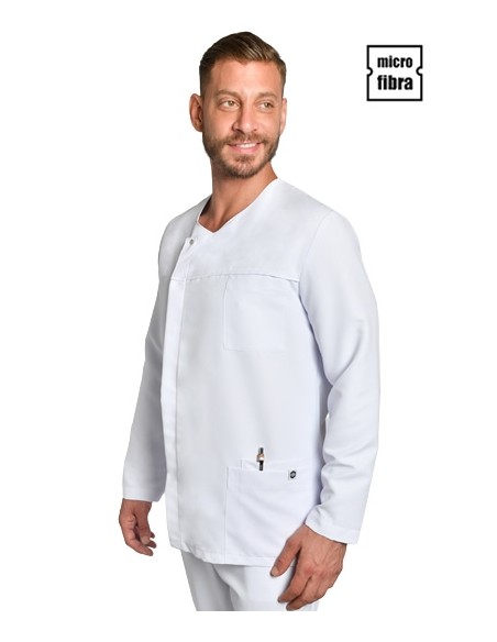 GIACCA UOMO M/L MICROFIBRA BIANCA