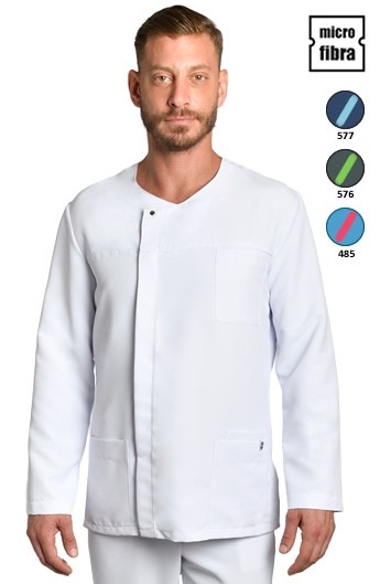 CHAQUETA HOMBRE M/L MICROFIBRA BLANCA