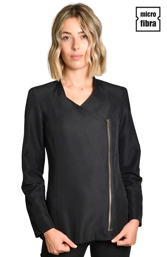 CHAQUETA MUJER  MICROFIBRA CREMALLERA DORADA