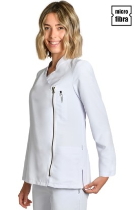 GIACCA DONNA MICROFIBRA ZIP DORATA 2