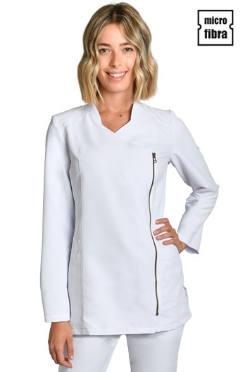 CHAQUETA MUJER  MICROFIBRA CREMALLERA DORADA