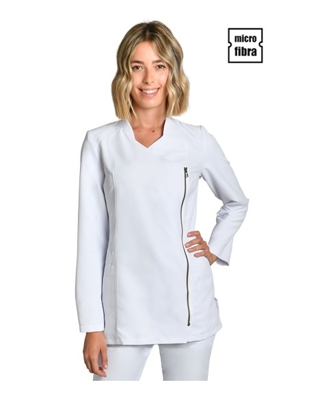 CHAQUETA MUJER  MICROFIBRA CREMALLERA DORADA