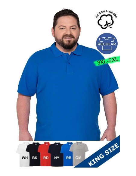 POLO  MANICHE CORTE UOMO TAGLIA LARGA