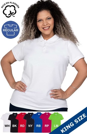 POLO MANGA CORTA MUJER TALLA GRANDE