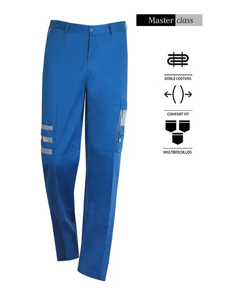 PANTALÓN  AZUL/ GRIS