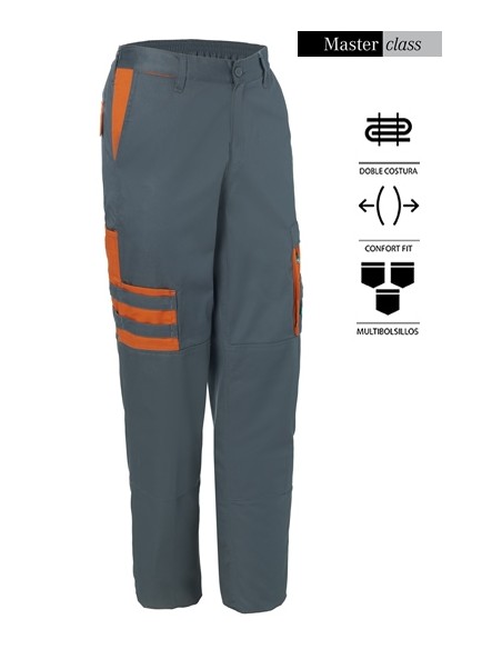 PANTALONE GRIGIO/ ARANCIONE