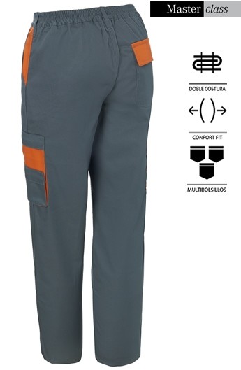PARTE TRASERA. GRIS/ NARANJA
