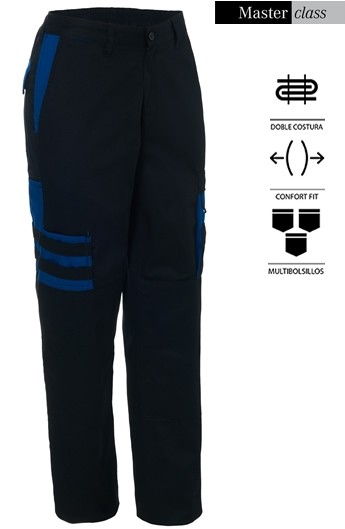 PANTALÓN NEGRO/ AZUL