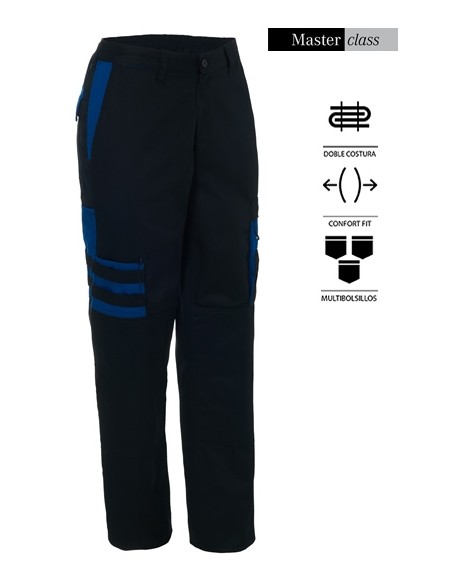 PANTALONE NERO/ BLU