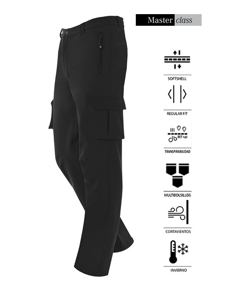 PANTALONI SOFTSHELL REGULAR FIT
