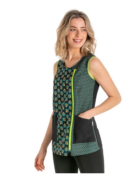 CASACA VERDE ESTAMPADO REAL