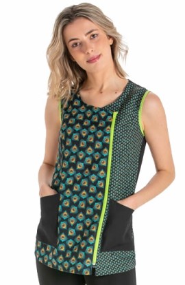 CASACA VERDE ESTAMPADO REAL