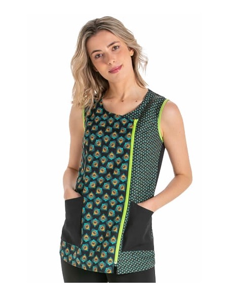 CASACA VERDE ESTAMPADO REAL