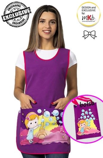 ESTOLA BASIC POMPAS MORADA