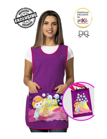 ESTOLA BASIC POMPAS MORADA