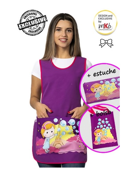 ESTOLA BASIC POMPAS MORADA