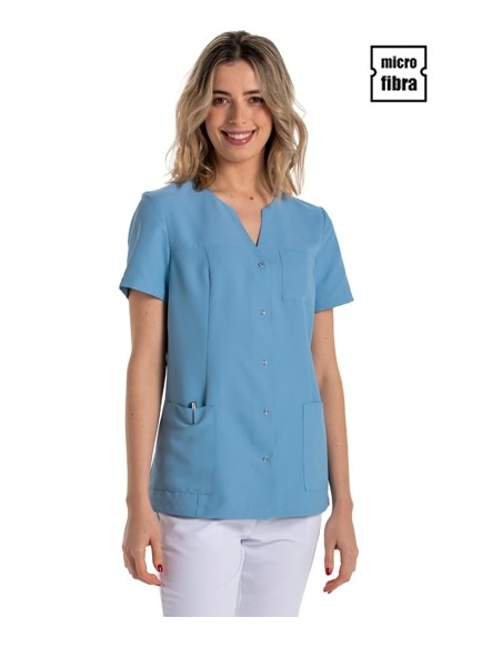 CHAQUETA MICROFIBRA MUJER M/C CORCHETES