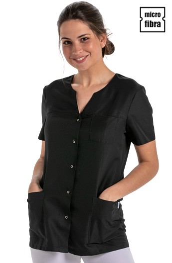 CHAQUETA MICROFIBRA MUJER M/C CORCHETES