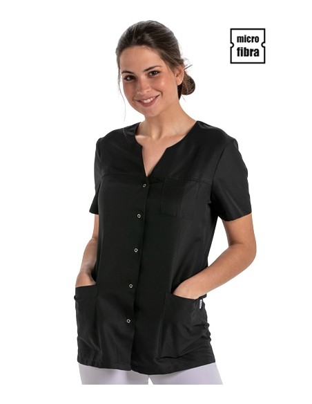 CHAQUETA MICROFIBRA MUJER M/C CORCHETES