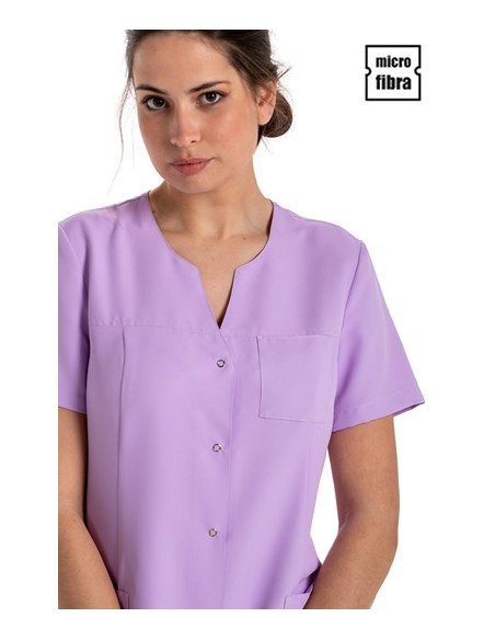 CHAQUETA MICROFIBRA MUJER M/C CORCHETES