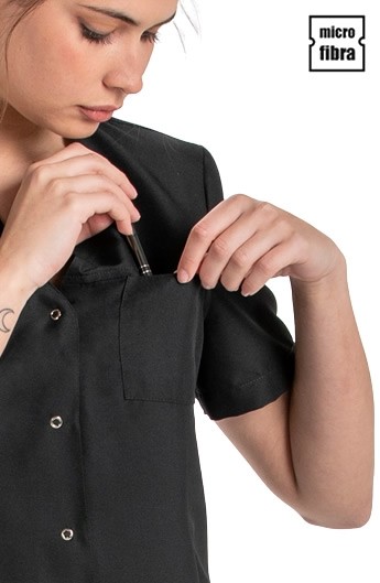 CHAQUETA MICROFIBRA MUJER M/C CORCHETES
