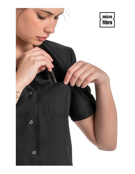 CHAQUETA MICROFIBRA MUJER M/C CORCHETES