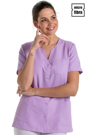 CHAQUETA MICROFIBRA MUJER M/C CORCHETES