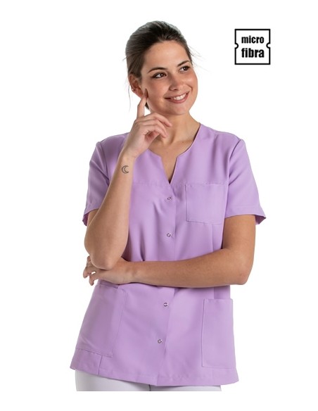 CHAQUETA MICROFIBRA MUJER M/C CORCHETES