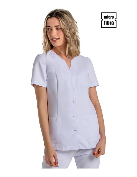 CHAQUETA MICROFIBRA MUJER M/C CORCHETES