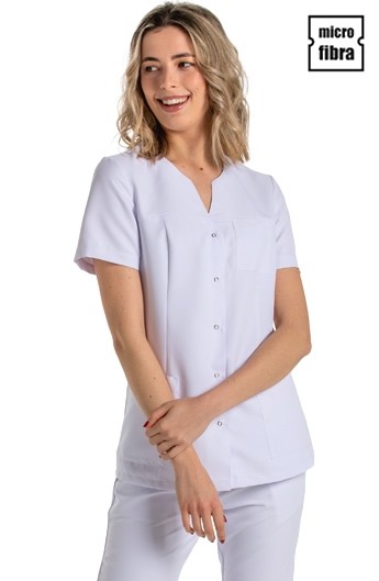 CHAQUETA MICROFIBRA MUJER M/C CORCHETES