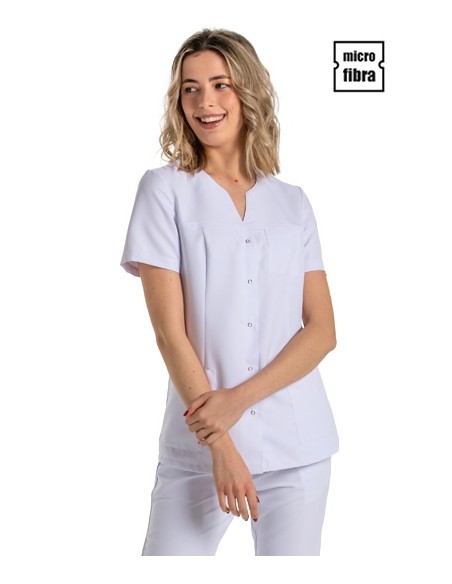 GIACCA MICROFIBRA DONNA M/C BOTTONI A PRESSIONE