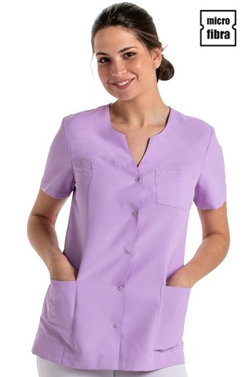 CHAQUETA MICROFIBRA MUJER M/C CORCHETES