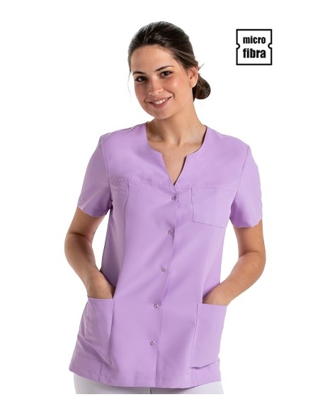 CHAQUETA MICROFIBRA MUJER M/C CORCHETES