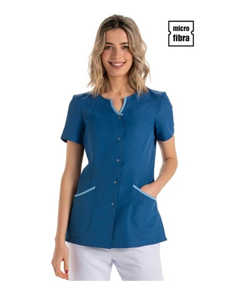 CHAQUETA M/C MICROFIBRA CON VIVOS