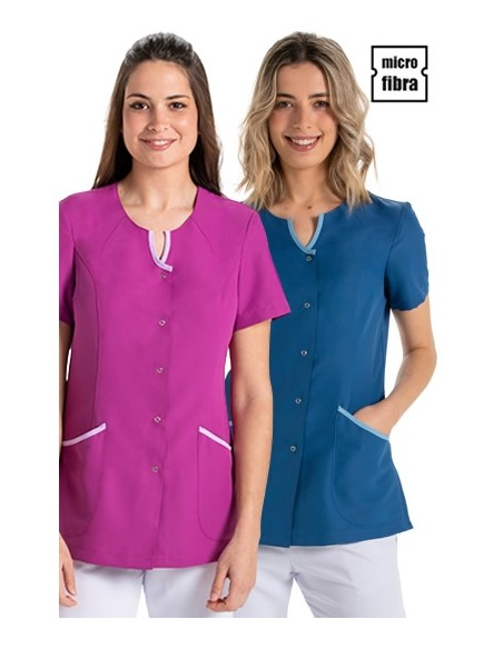 GIACCA M/C MICROFIBRA CON PIPING