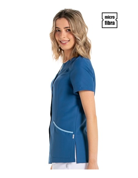 GIACCA M/C MICROFIBRA CON PIPING