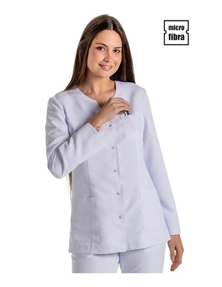 GIACCA MICROFIBRA DONNA M/L BOTTONI A PRESSIONE