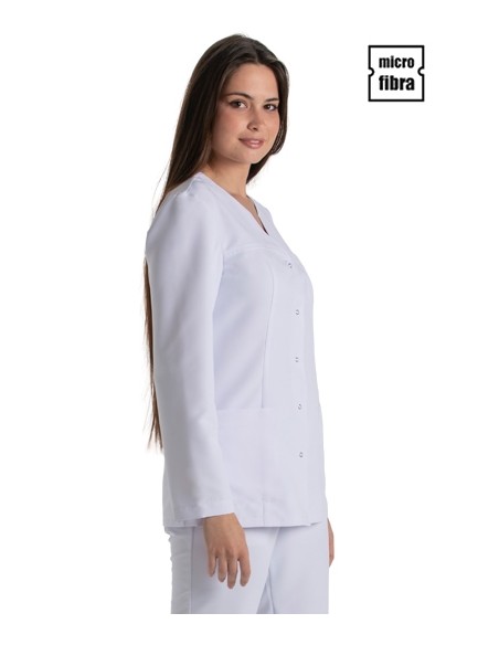 CHAQUETA MICROFIBRA MUJER M/L CORCHETES