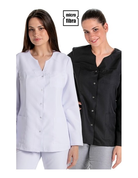 GIACCA MICROFIBRA DONNA M/L BOTTONI A PRESSIONE