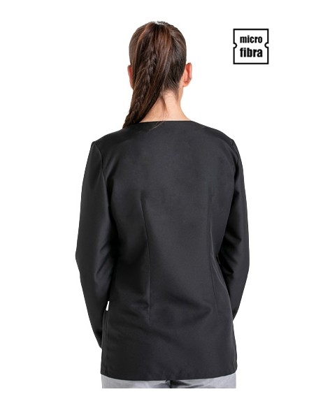 GIACCA MICROFIBRA DONNA M/L BOTTONI A PRESSIONE