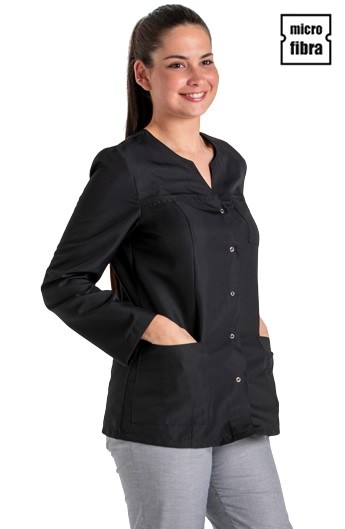 CHAQUETA MICROFIBRA MUJER M/L CORCHETES