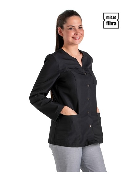 GIACCA MICROFIBRA DONNA M/L BOTTONI A PRESSIONE
